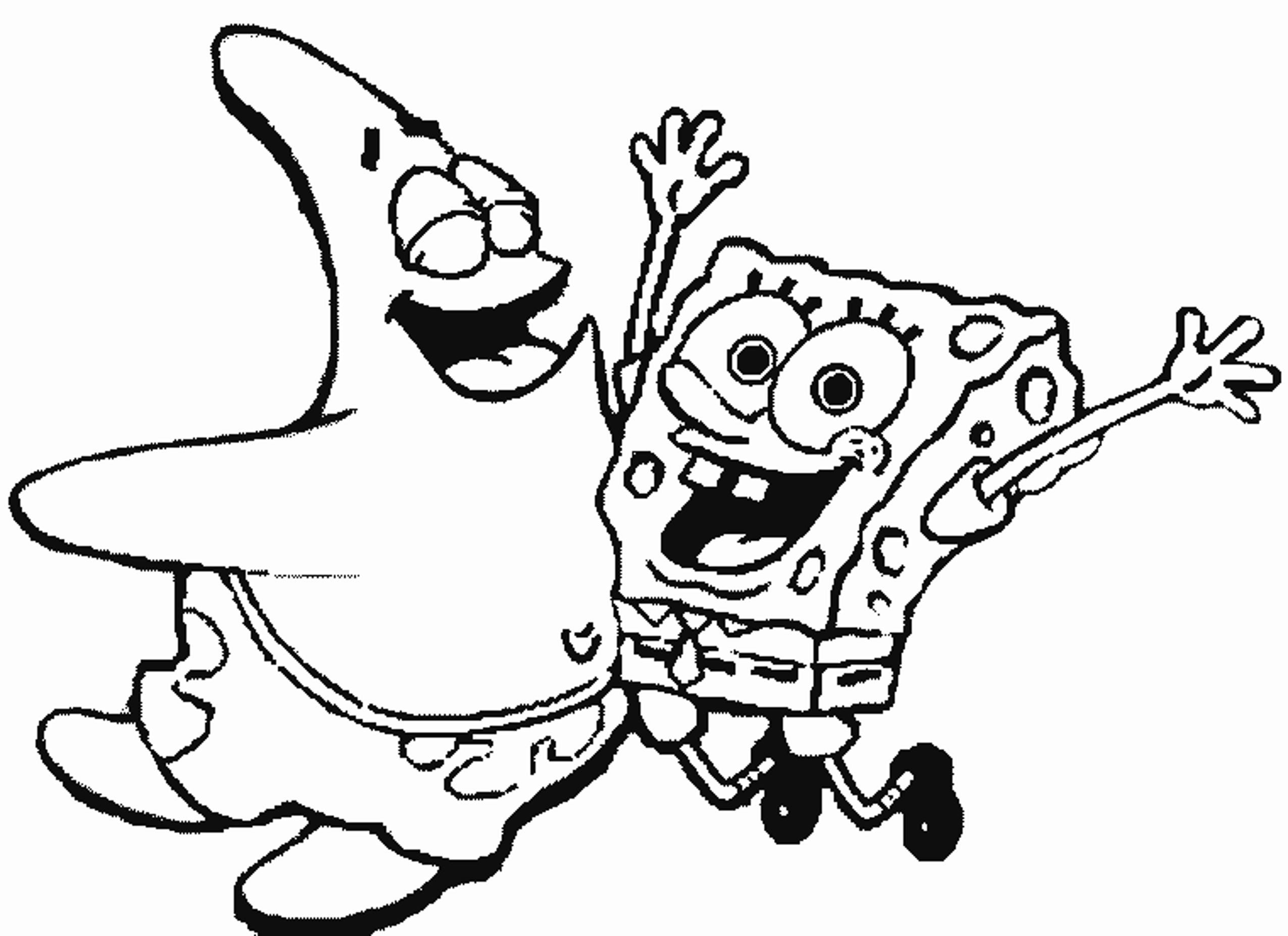 Plansa de colorat cu Spongebob 118 22